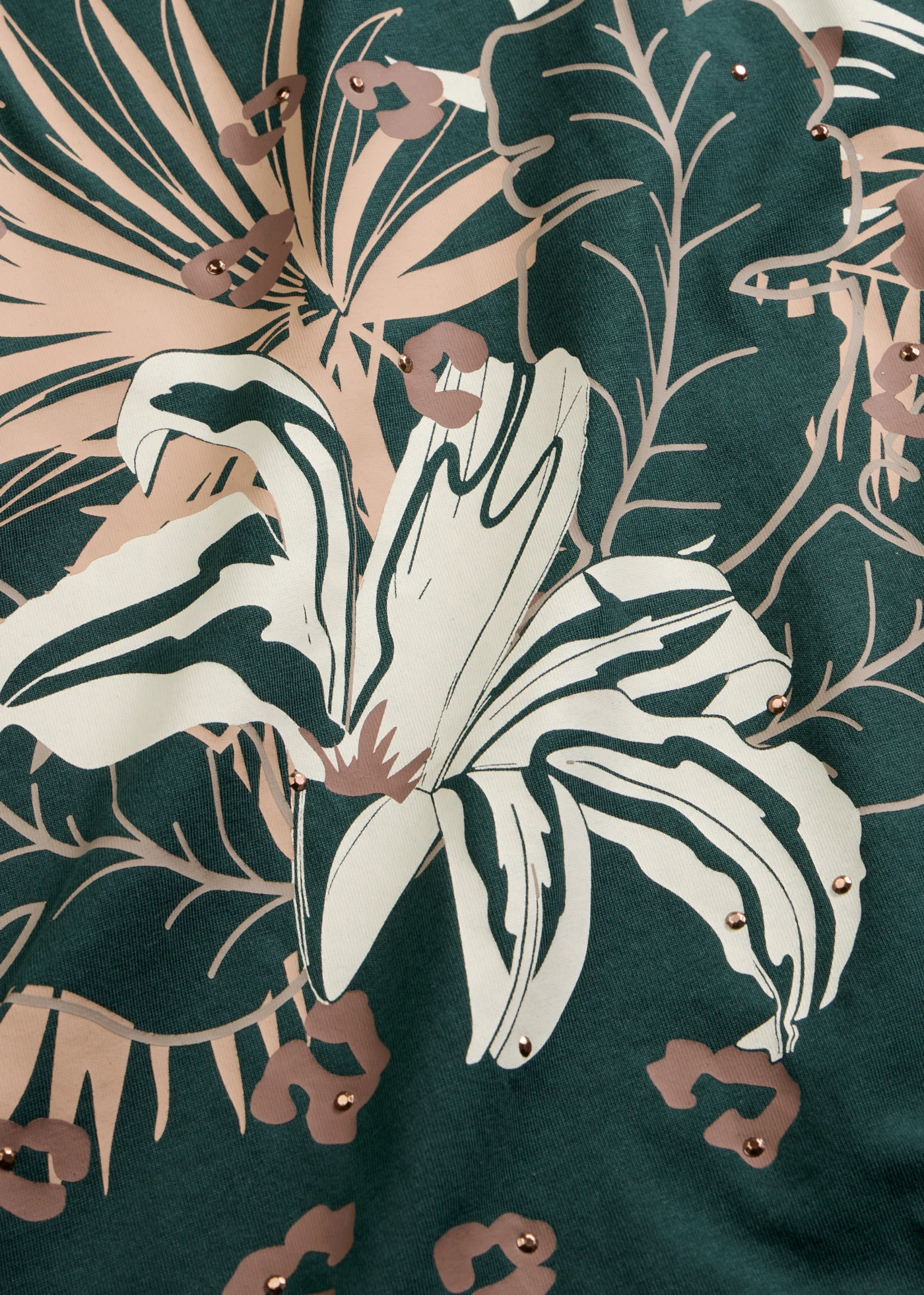 Shirt van biologisch katoen • diepgroen met print • bonprix online shop