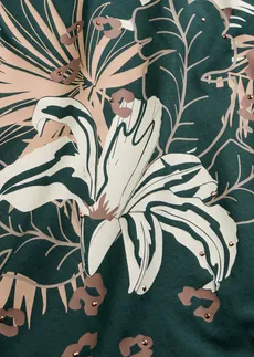 T-shirt 100% coton • vert profond imprimé • Boutique bonprix