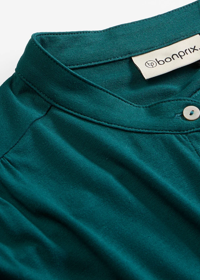 Blouse in een zachte viscosemix • diepgroen • product-page.page-title-suffix