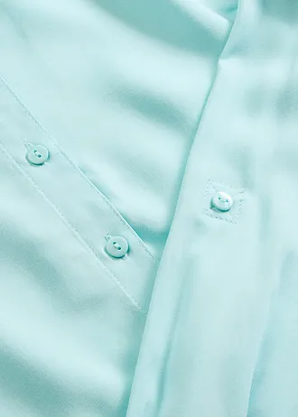 Chemisier long en viscose • bleu - turquoise • Boutique bonprix