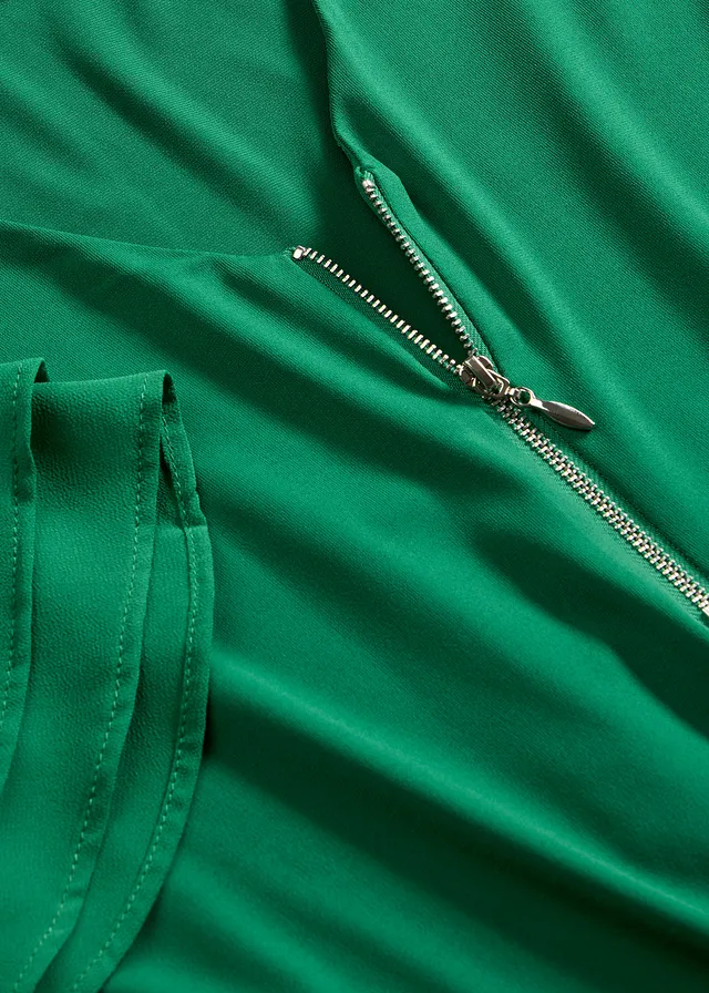 Shirt met chiffon mouwen • edelsteengroen • product-page.page-title-suffix