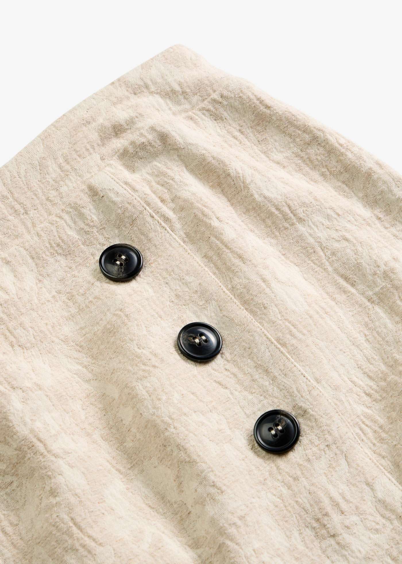 Jupe en jacquard de coton et lin • sable clair floral • Boutique bonprix