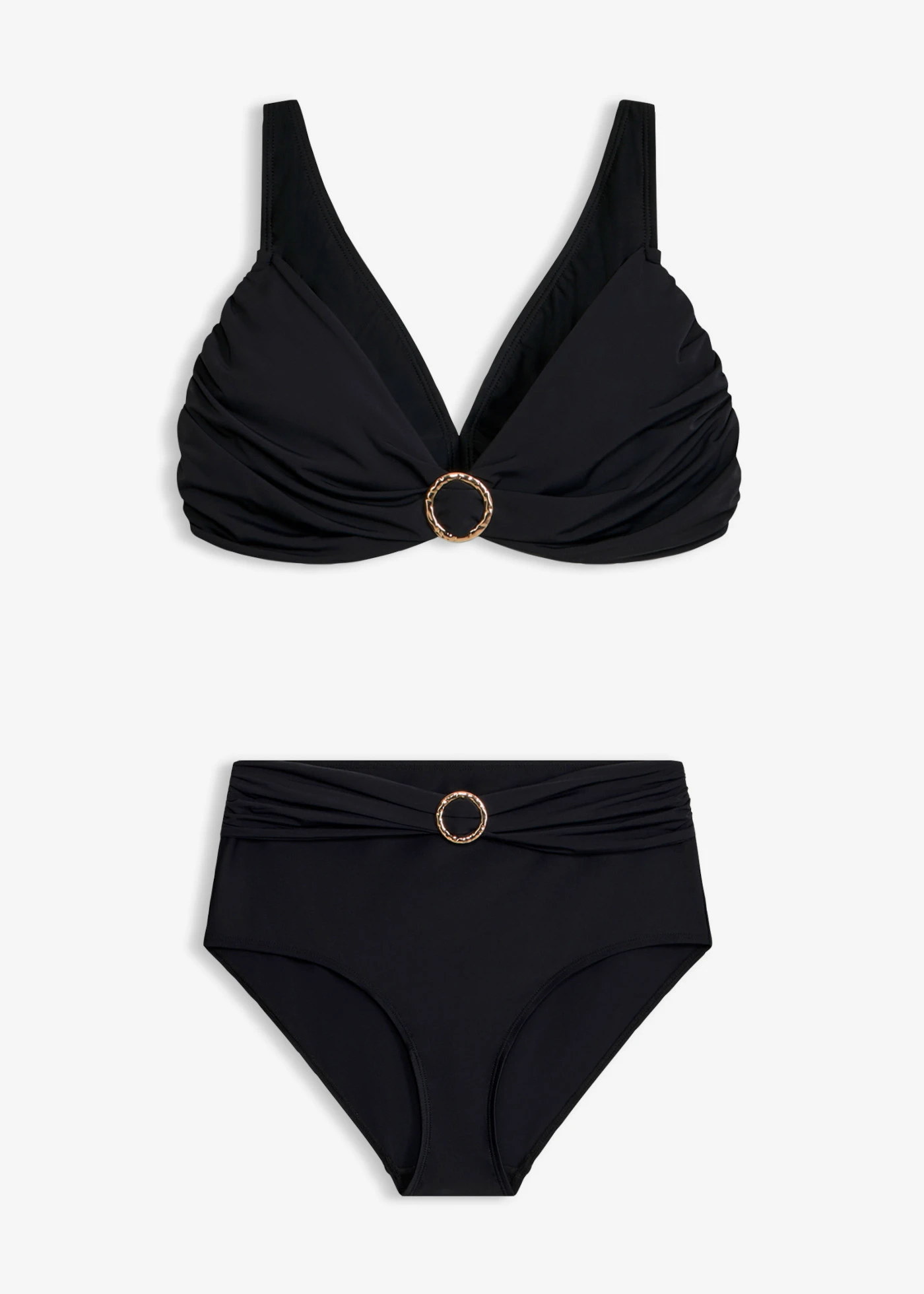 Bikini brassière détails anneau (ens. 2 pces) • noir • Boutique bonprix