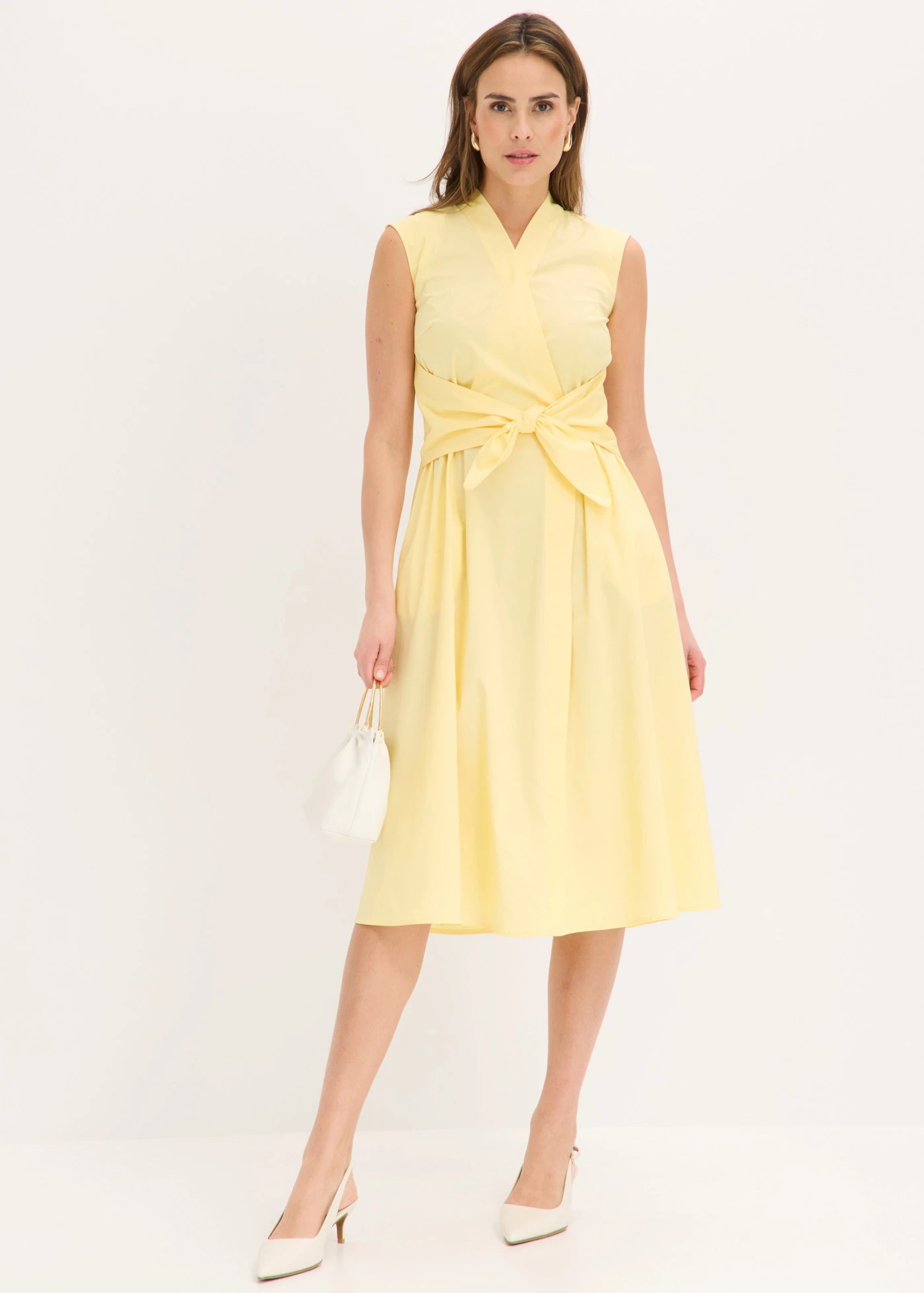 Šaty s viazaním • svetložltá • obchod bonprix
