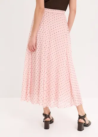 Jupe en mousseline effet froissé • rose cendré-marron • Boutique bonprix