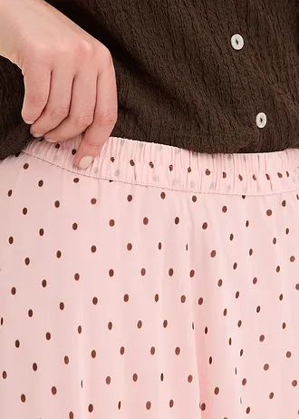 Jupe en mousseline effet froissé • rose cendré-marron • Boutique bonprix