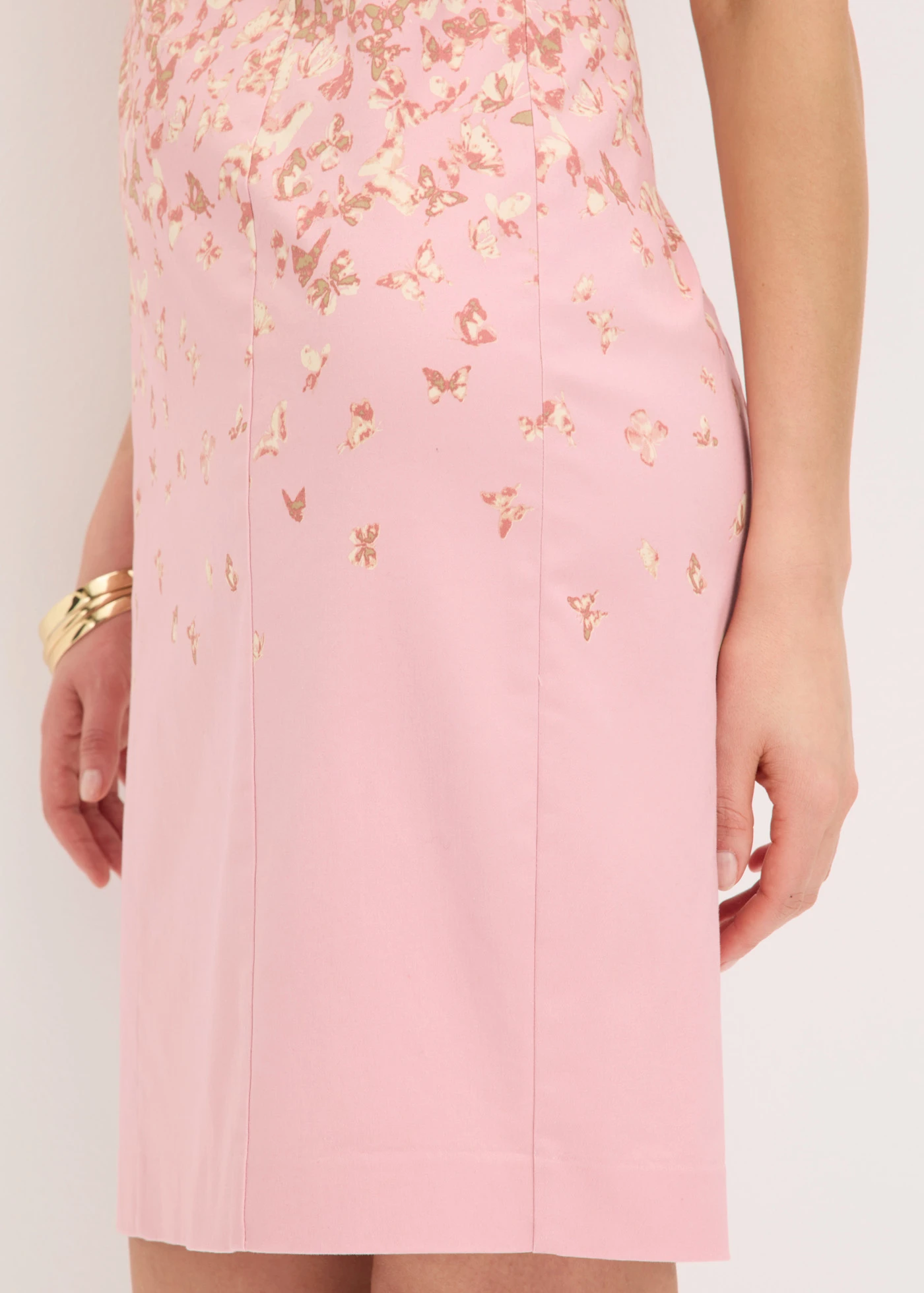 Kokerjurk met print • asroze met print • bonprix online shop
