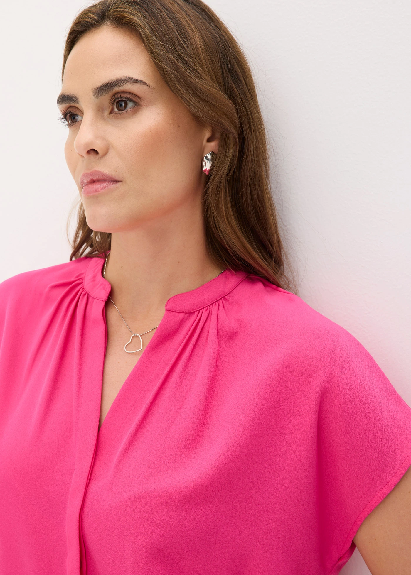 Halenka se skrytou knoflíkovou légou, krátký rukáv • pinklady • bonprix obchod