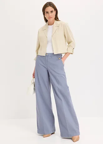 Pantalon large et extensible • bleu fumé • Boutique bonprix