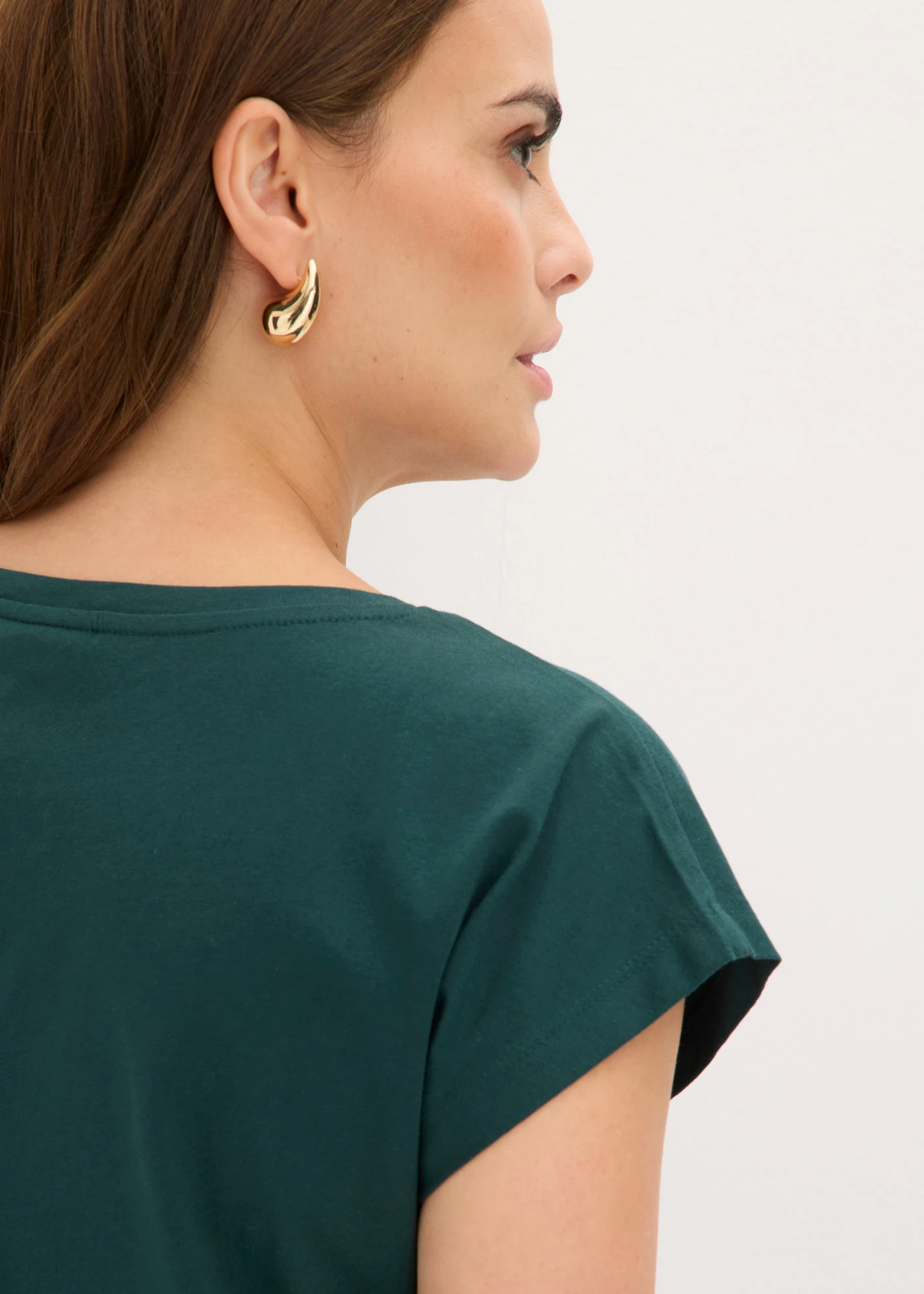 T-shirt 100% coton • vert profond imprimé • Boutique bonprix