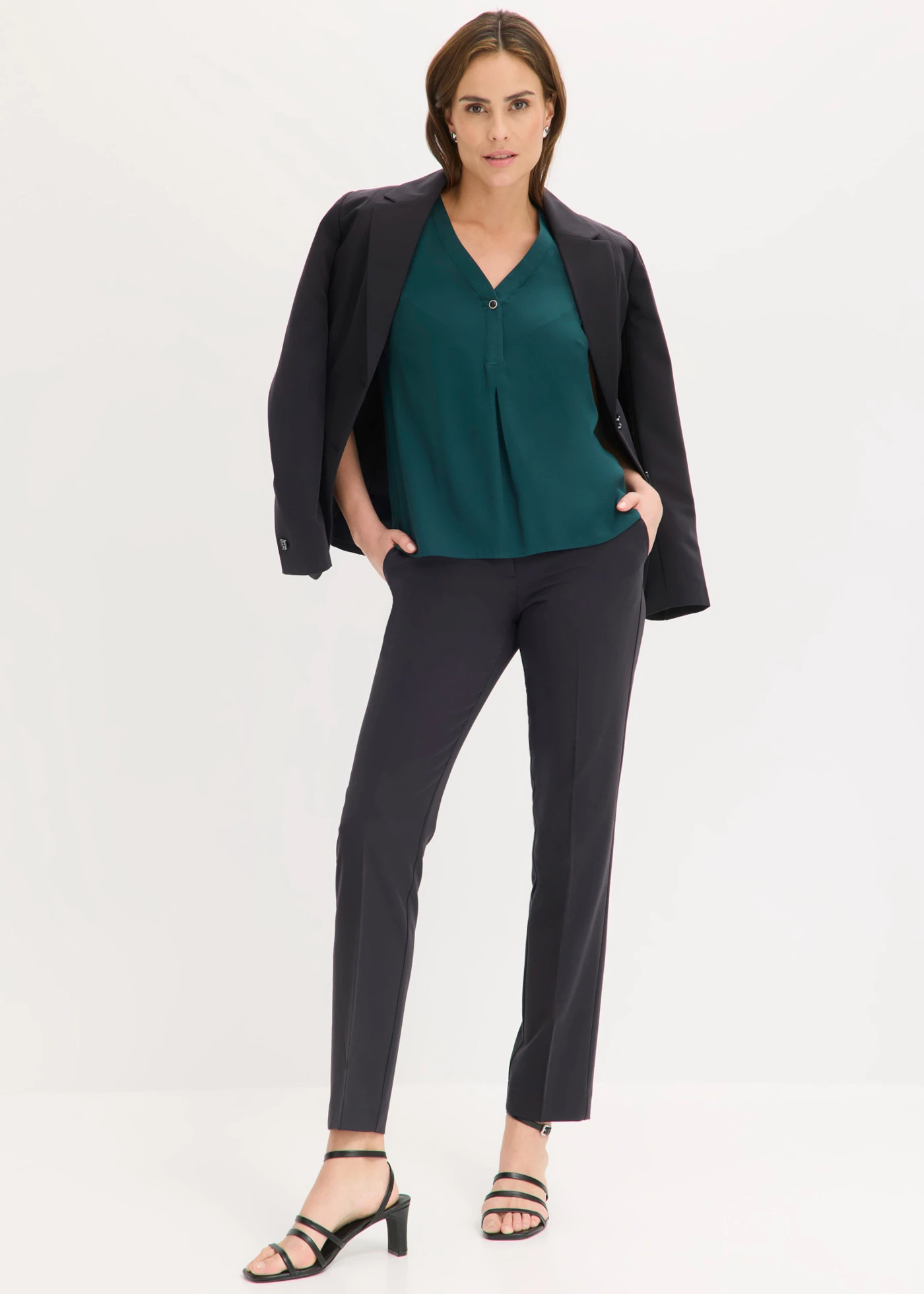 Viszkóz top • mélyzöld • bonprix áruház