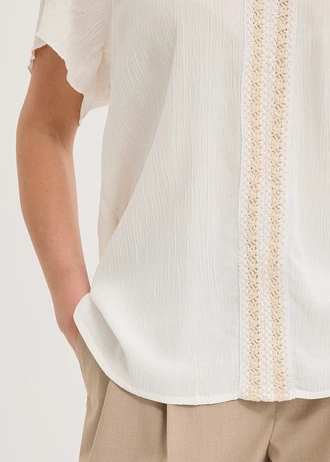 Tunique en viscose effet froissé • écru-latte macchiato • Boutique bonprix