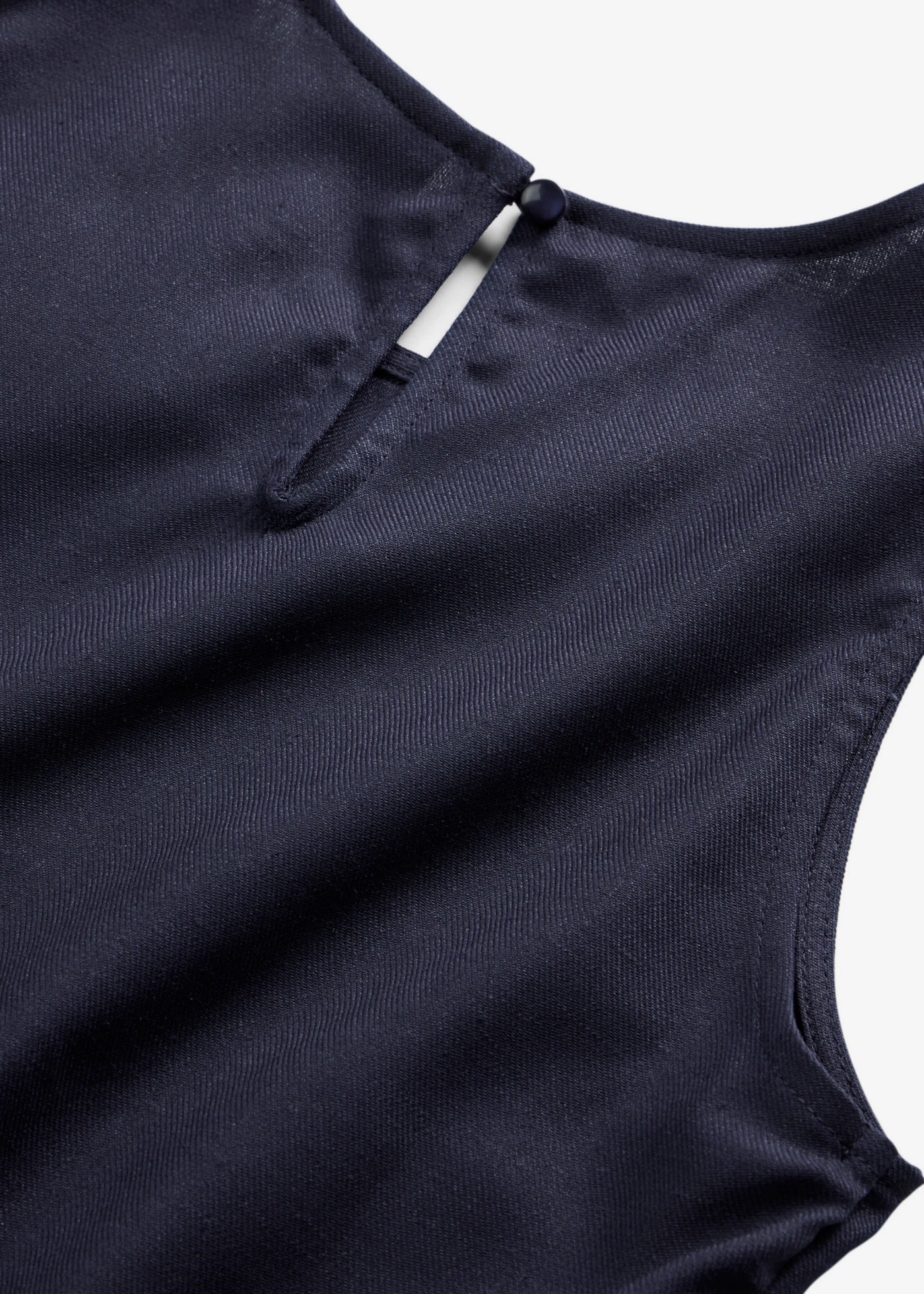 Top en lin mélangé • bleu foncé • Boutique bonprix
