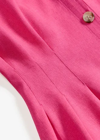 Rochie midi din material lejer, cu in • roz pinklady • magazin bonprix