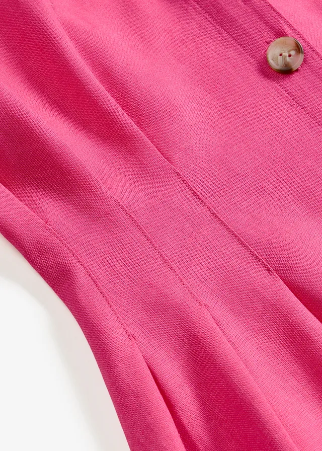 Robe midi légère en lin mélangé • fuchsia • product-page.page-title-suffix