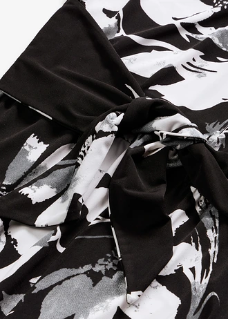 Jumpsuit met palmenprint • zwart-wit met print • bonprix online shop