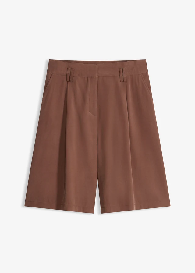 Bermudy z lejącej wiskozy - Bonprix