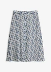 lichtblauw-donkerblauw grafische print