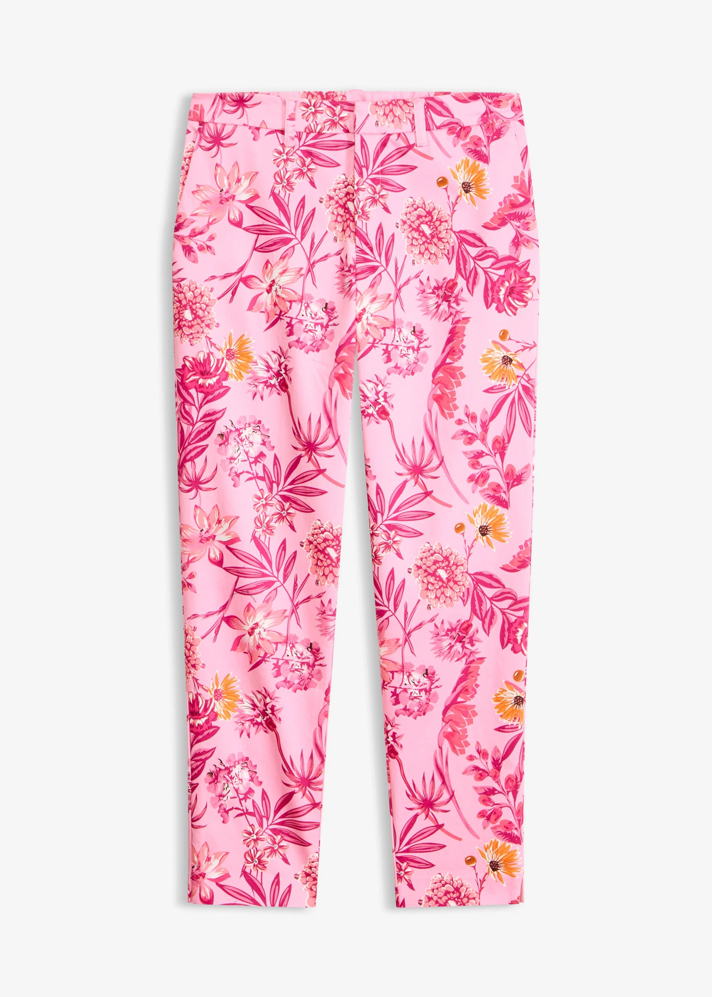 7/8 stretch broek • roze gebloemd • bonprix online shop