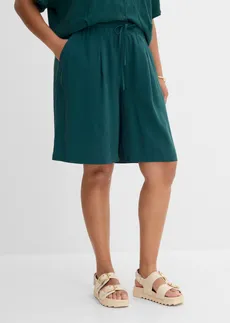Pantaloni confortabili din material cu viscoză, culoare: verde profund
