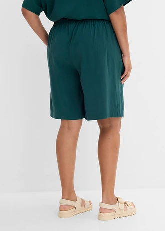 Comfortabele broek in een viscosemix, Kleur: diepgroen