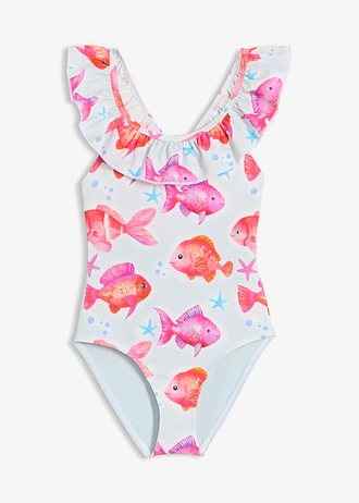 Badpak • poederblauw met print • bonprix online shop