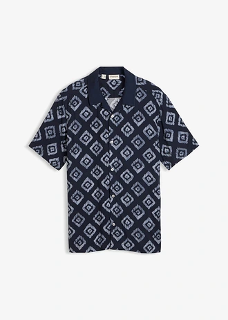 Chemise manches courtes col cubain