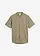Košeľa s krátkym rukávom s plátnom, farba: dymovo olivová