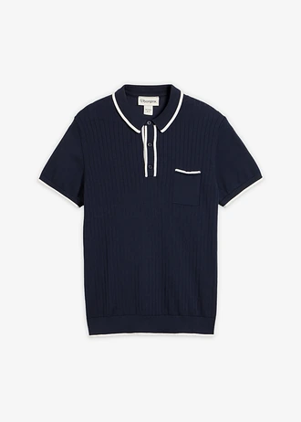 Poloshirt met contrasterende details