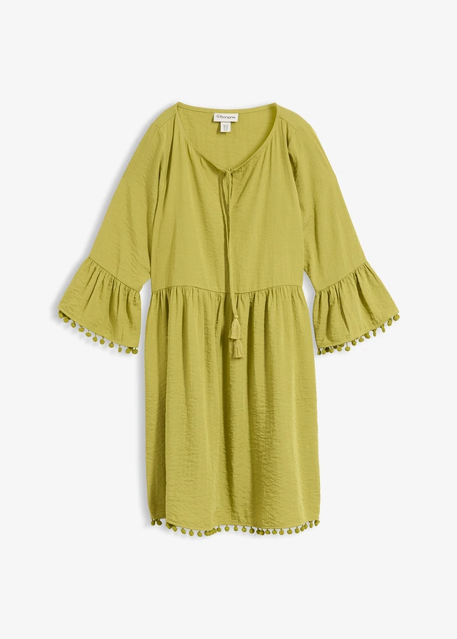 Robe fluide en viscose mélangée • vert cactus • Boutique bonprix