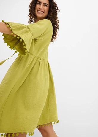 Jurk van soepele viscose • cactusgroen • bonprix online shop