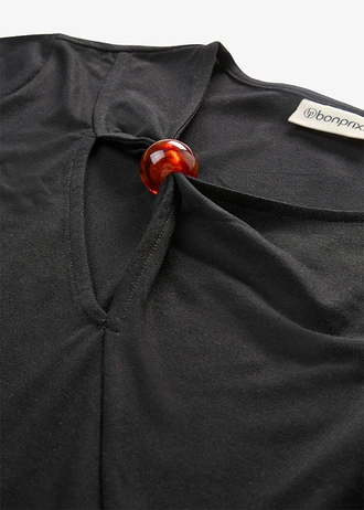 T-shirt fluide, Couleur: noir