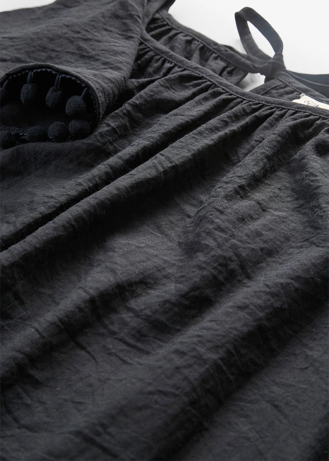 Bluză din material moale cu viscoză • negru • magazin bonprix
