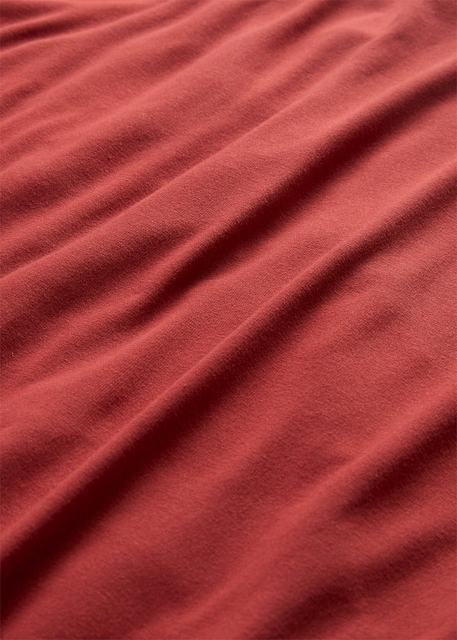 T-shirt en jersey viscose, Couleur: rouge désert