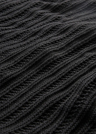 Jupe longue en maille • noir • Boutique bonprix