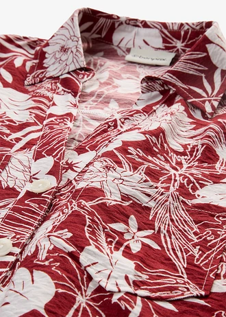 Resort blouse van een viscose-mix • woestijnrood-wolwit gedessineerd • bonprix online shop