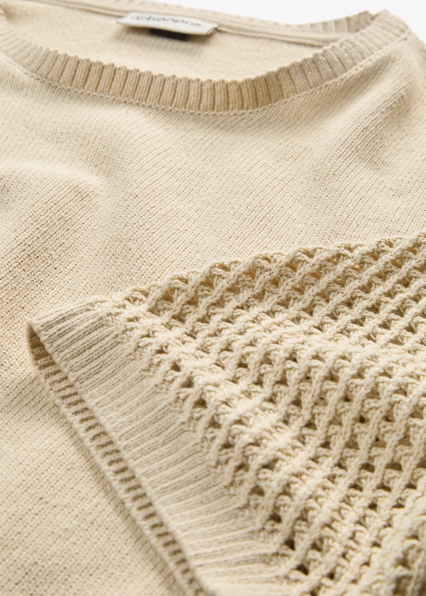 Pull en coton majoritaire • sable clair • Boutique bonprix