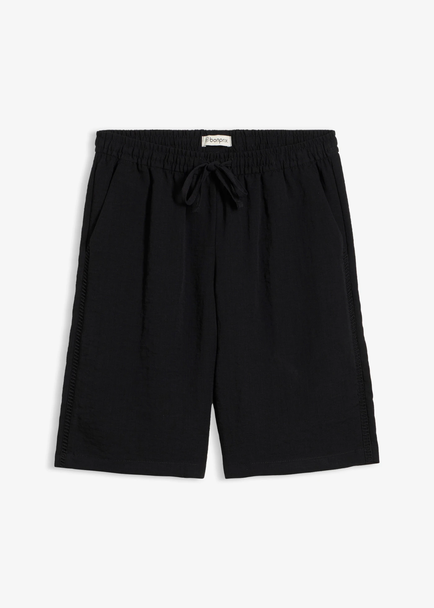 Bermuda in een viscosemix • zwart • bonprix online shop