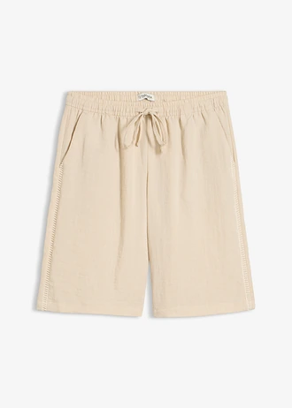 Bermuda à taille élastiquée • sable clair • Boutique bonprix