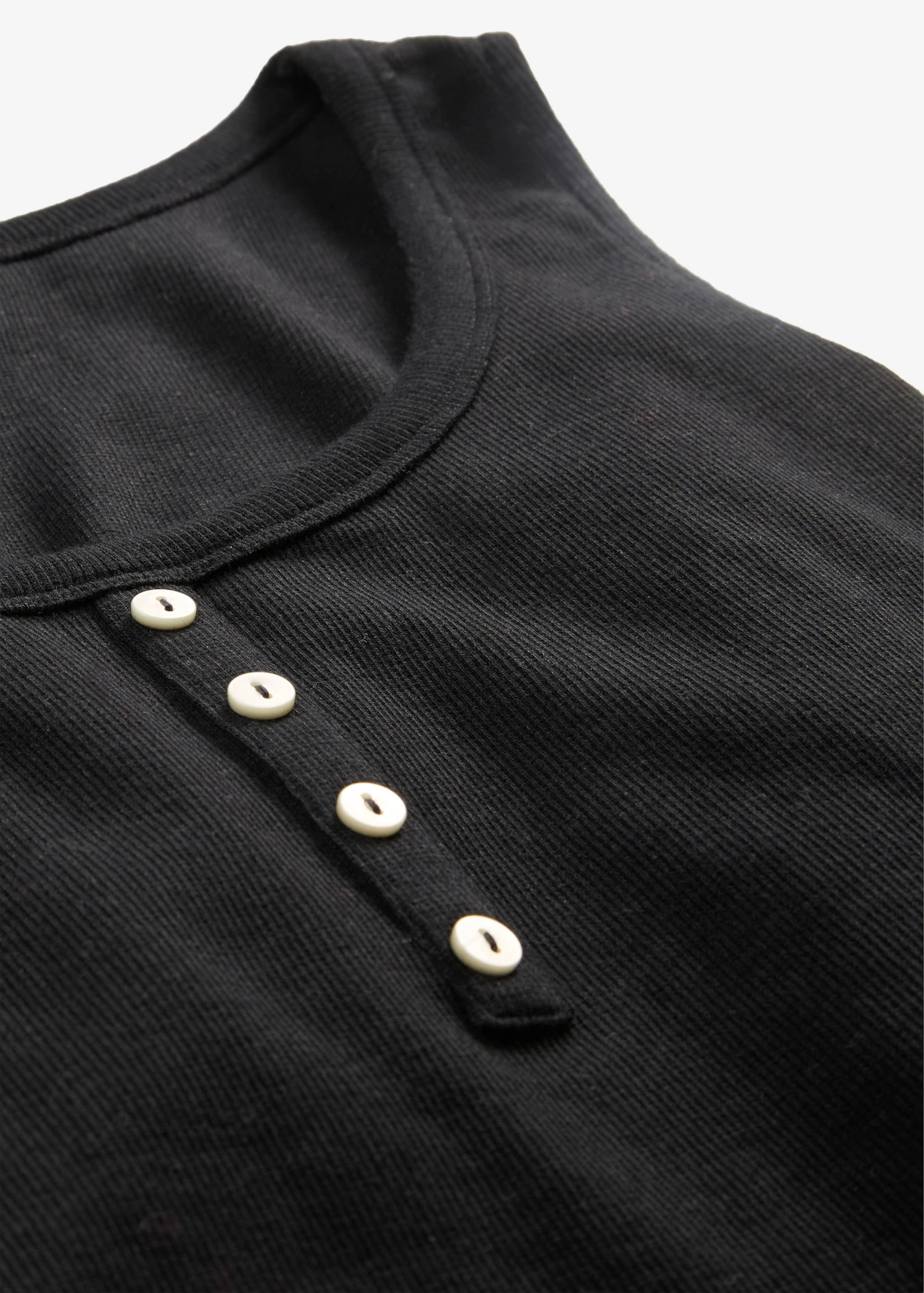 Heuplange geribde top • zwart • bonprix online shop