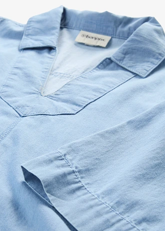 Džínová tuniková halenka z organické bavlny • ledově modrý denim used • bonprix obchod