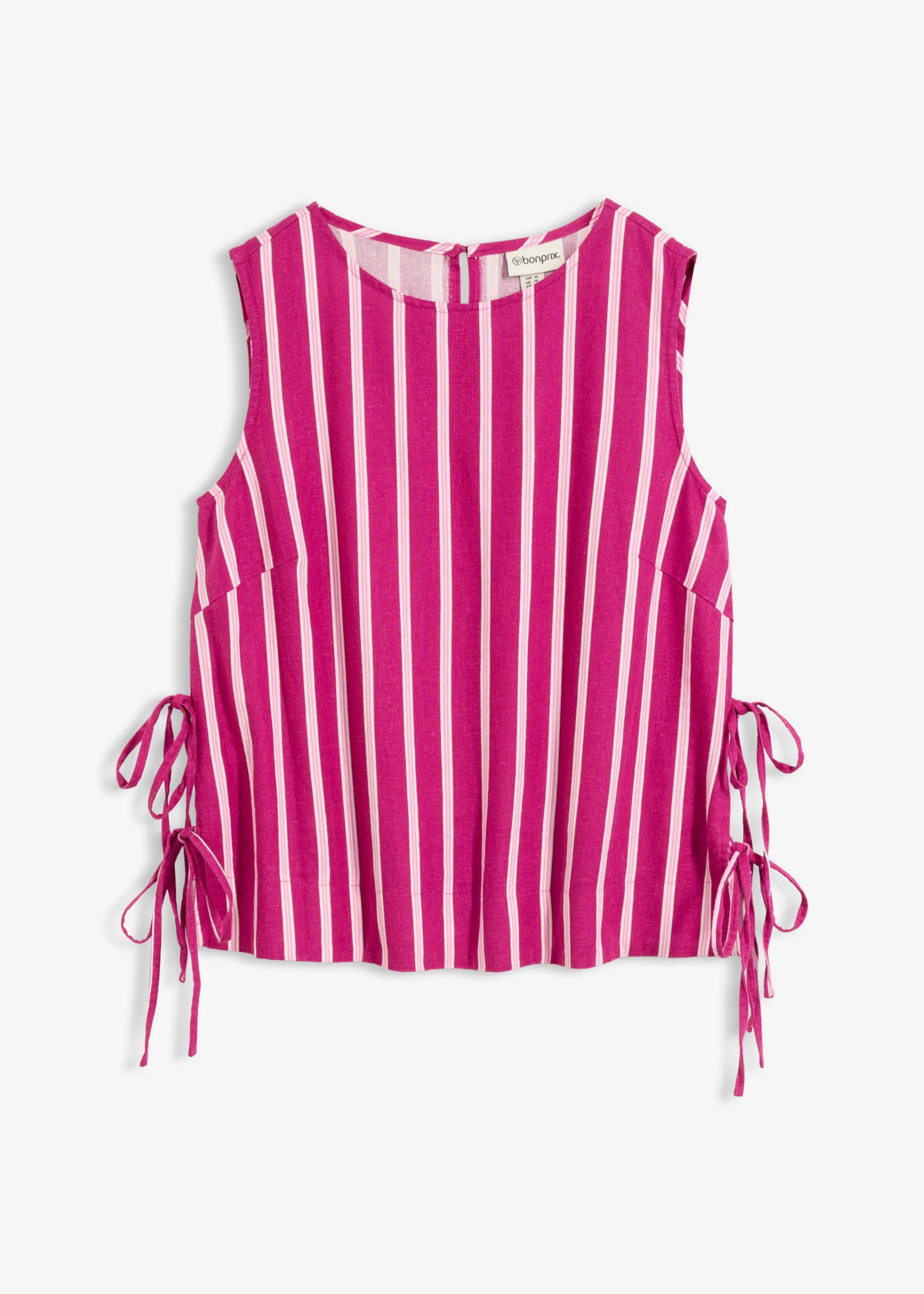 Blouse, gestreept • fuchsiapink-roze verticaal gestreept • bonprix online shop