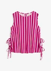 fuchsiapink-roze verticaal gestreept