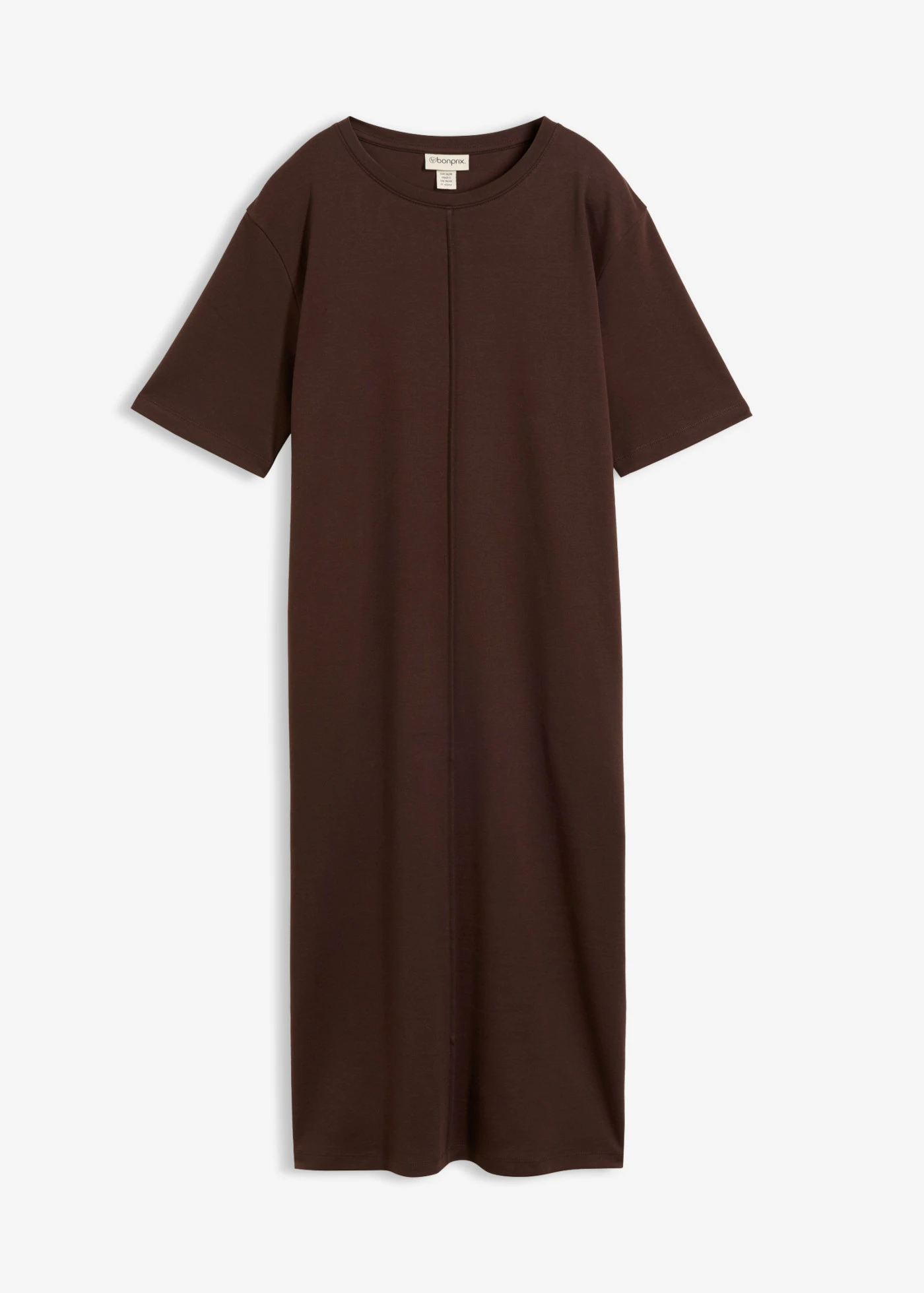 Robe en jersey 100% coton • marron foncé • Boutique bonprix