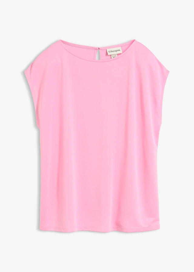 Bluză oversize din mix moale cu viscoză • roz • magazin bonprix