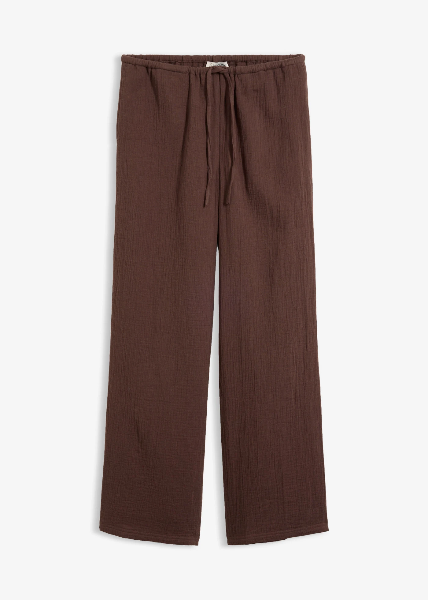 Broek van zachte mousseline • donkerbruin • bonprix online shop