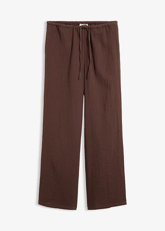 Pantalon doux en gaze de coton