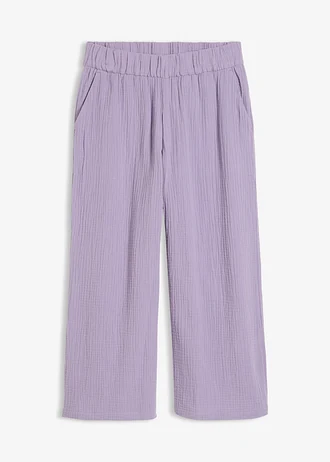 Pantaloni marlene din muselină din bumbac