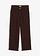 Pantalon large en gaze 100% coton, Couleur: marron foncé