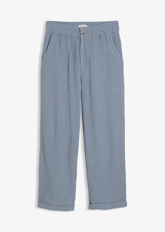 Pantalon large en gaze 100% coton